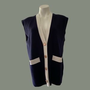 Sandro Myriam Oversized Sleeveless Cardigan